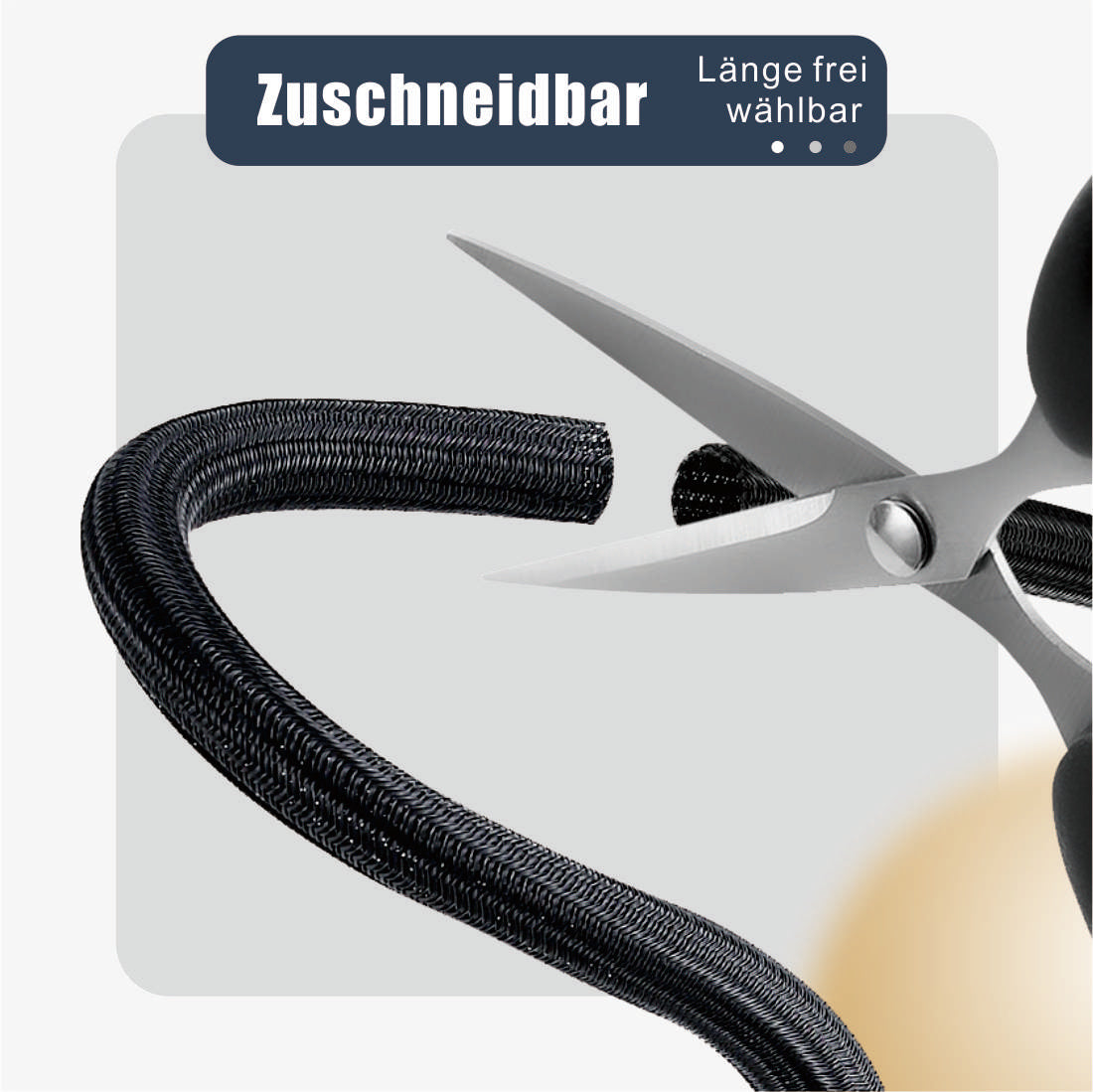 1" - 200ft Plastic Sleeve for Cable Management at Home and Office - Black