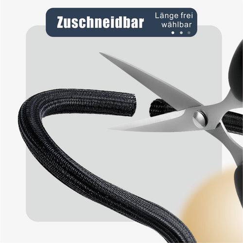 1" - 200ft Plastic Sleeve for Cable Management at Home and Office - Black