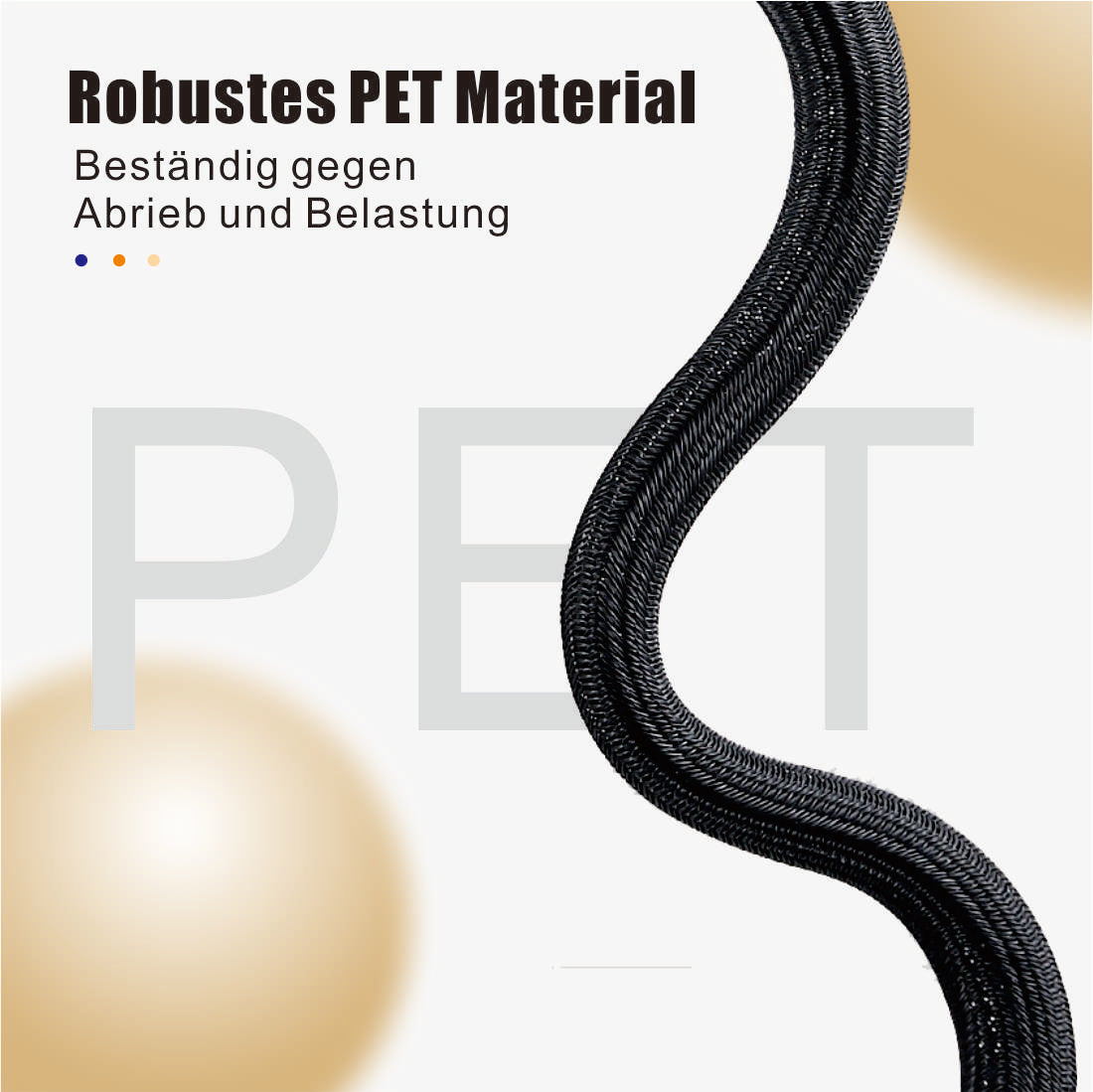 1" - 200ft Plastic Sleeve for Cable Management at Home and Office - Black